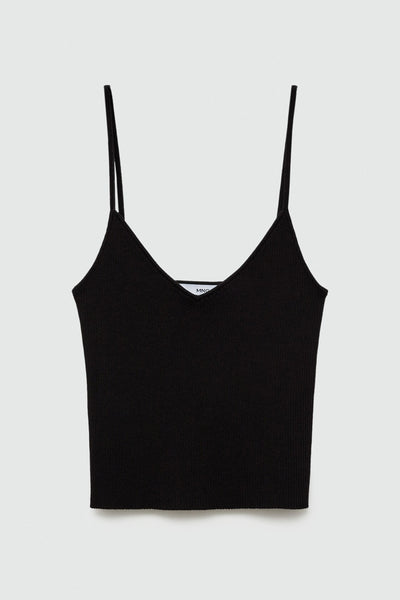 Top (bandes fines) Noir - MANGO