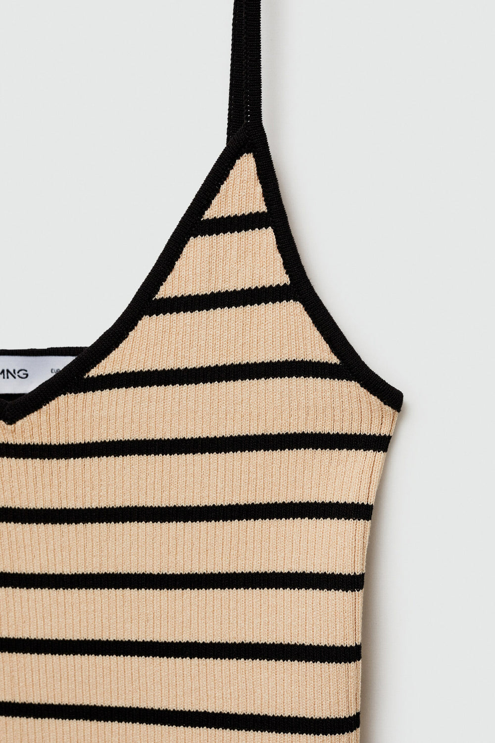 Top (bandes fines) Brun - MANGO