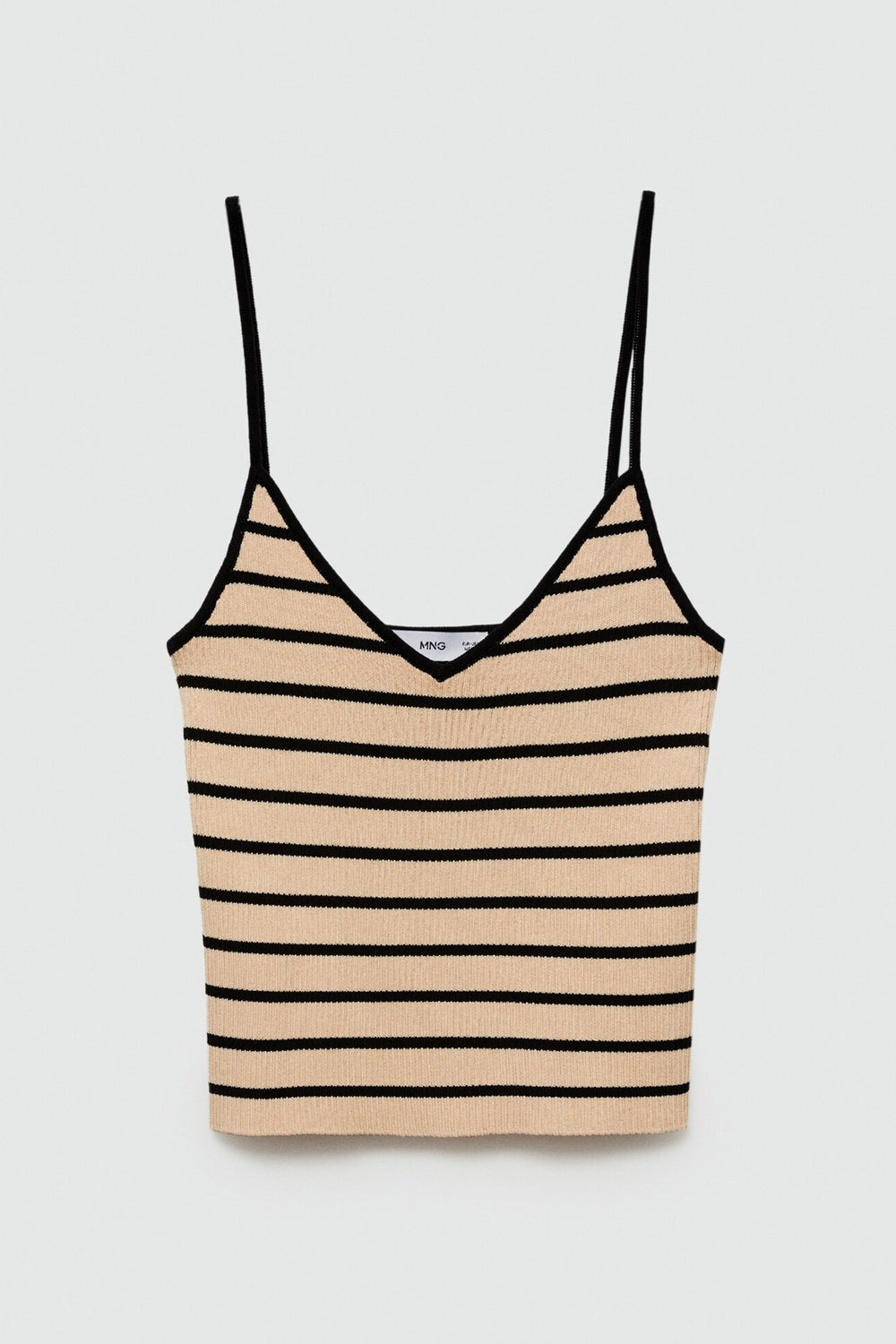 Top (bandes fines) Brun - MANGO