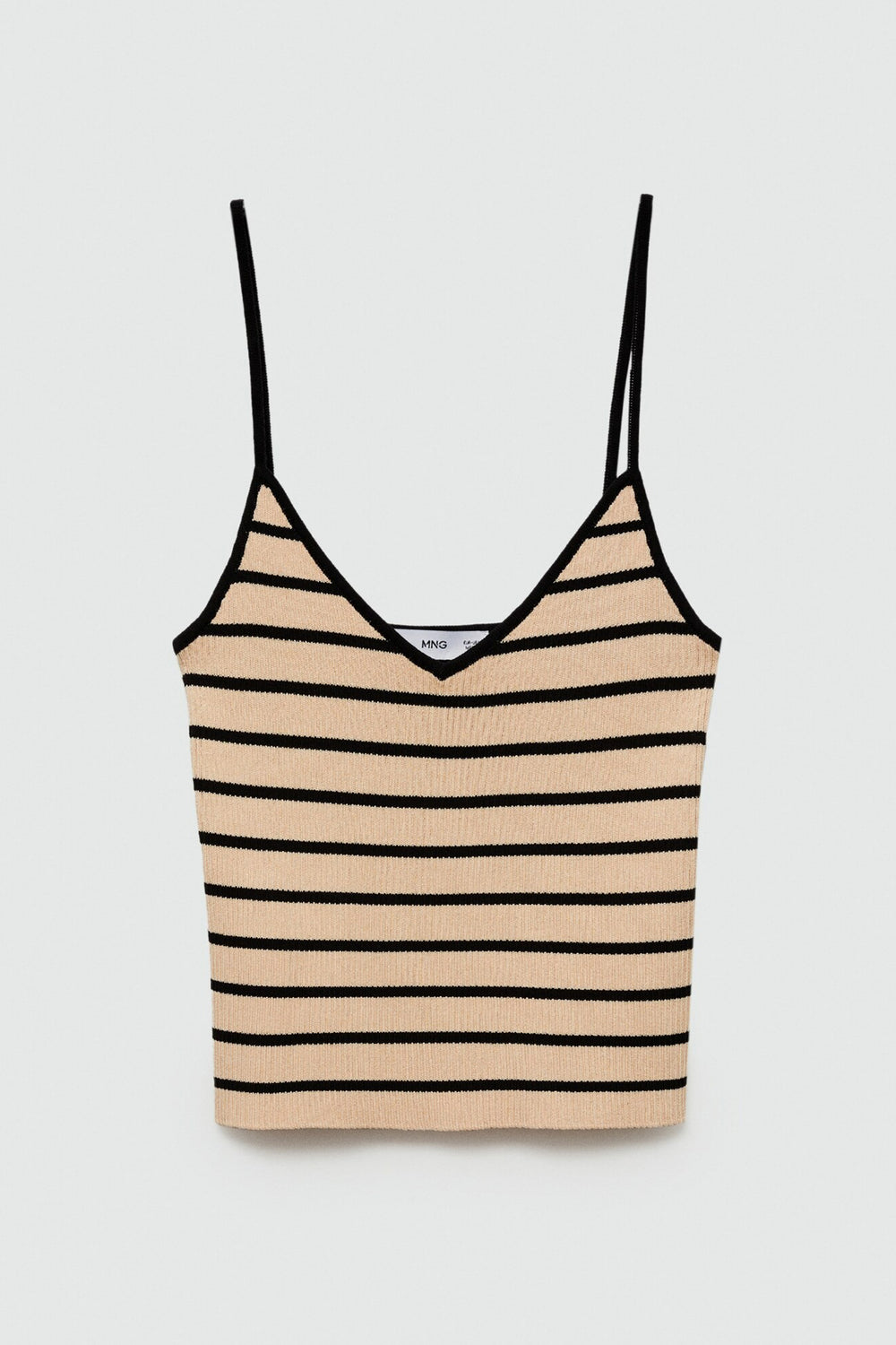Top (bandes fines) Brun - MANGO