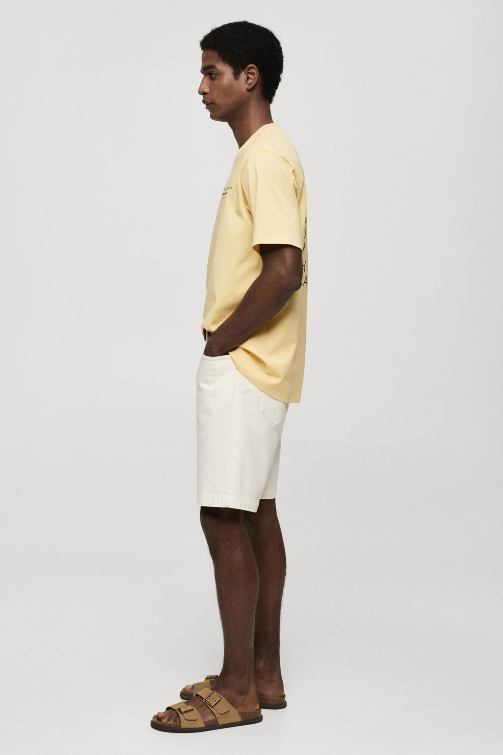 T-shirt (manches courtes) Jaune - MANGO