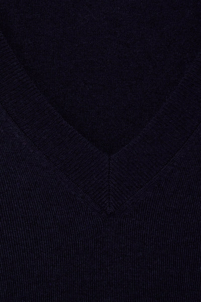 Trui met V-hals Blauw - MANGO