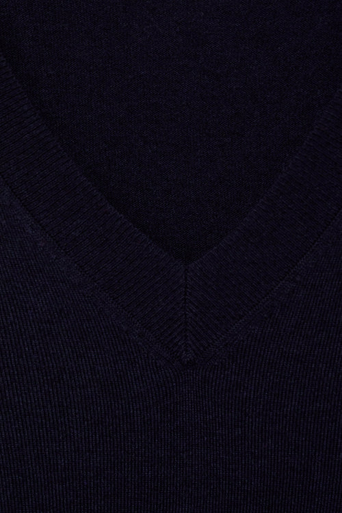 Trui met V-hals Blauw - MANGO