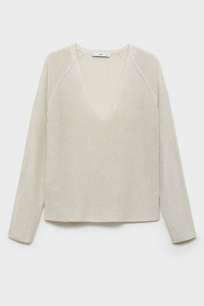 Pull col V Agenté - MANGO