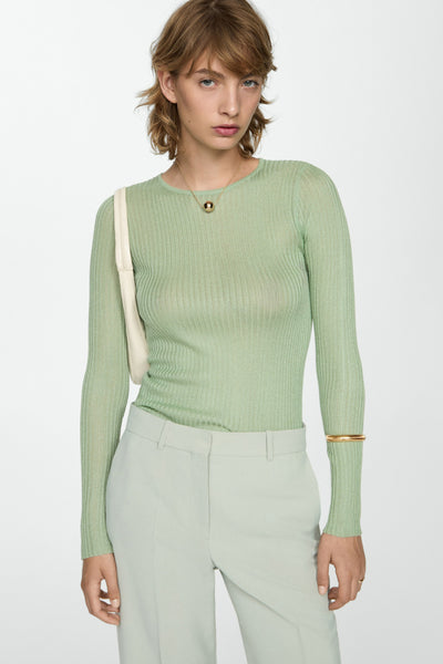 Trui met ronde hals Groen - MANGO