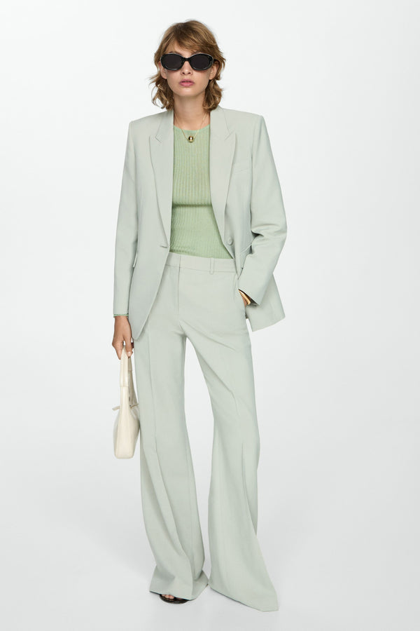 Pull col rond Vert - MANGO