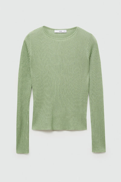 Trui met ronde hals Groen - MANGO