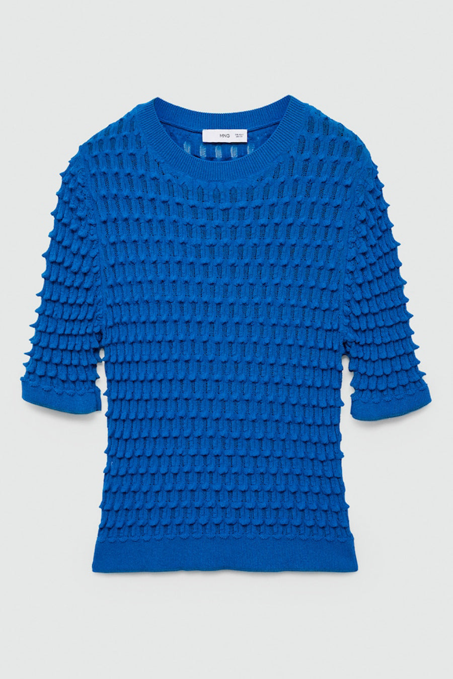 Trui met ronde hals Blauw - MANGO
