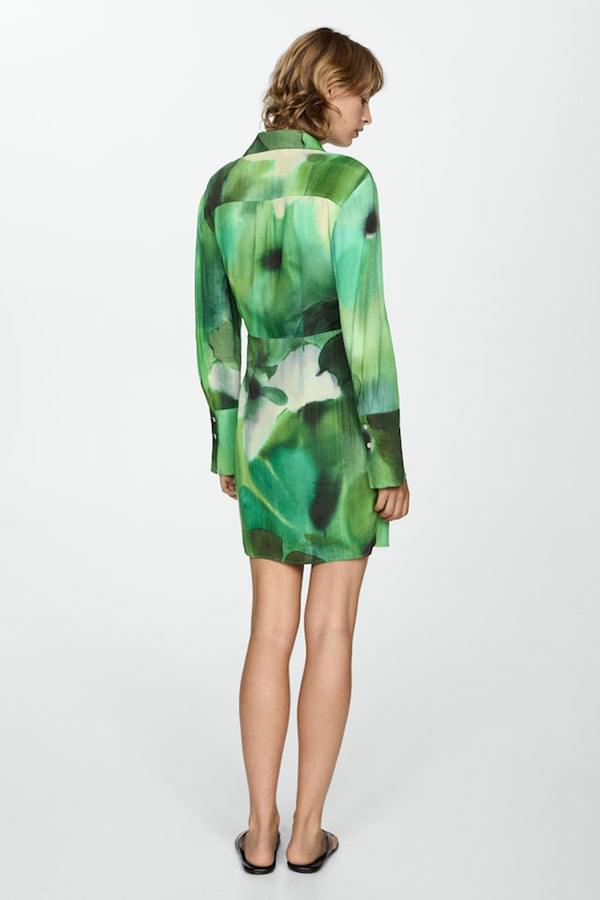 Robe  Vert - MANGO