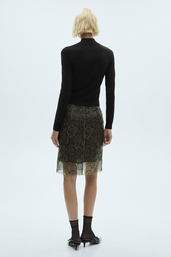Pull col rond Noir - MANGO