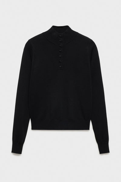 Pull col rond Noir - MANGO