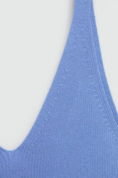 Chemisier (sans manches) Bleu - MANGO
