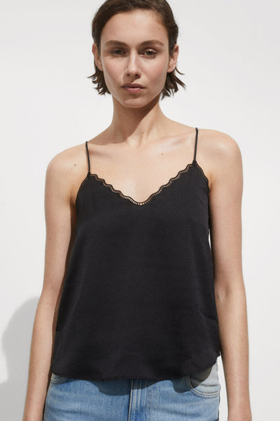 Blouse (zonder mouwen) Zwart - MANGO