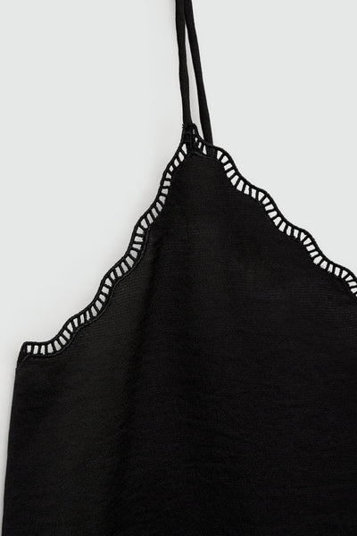 Blouse (zonder mouwen) Zwart - MANGO