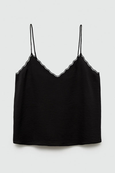 Blouse (zonder mouwen) Zwart - MANGO