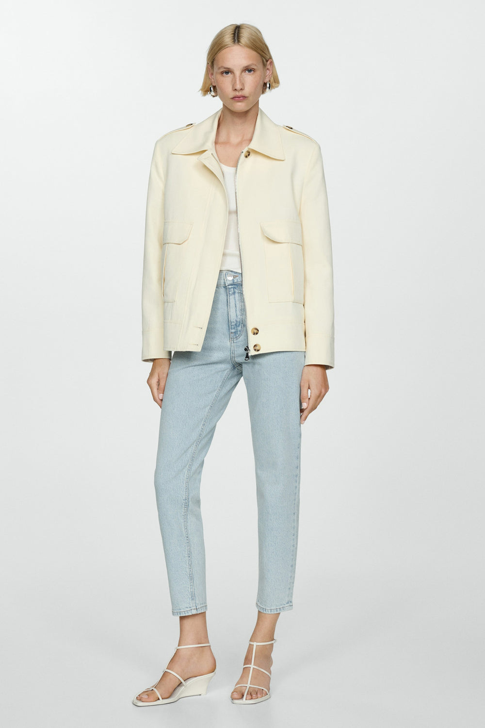 Mom jeans LIGHT BLUE DENIM - MANGO