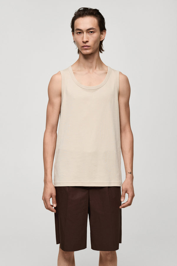 T-shirt (manches courtes) Beige - MANGO