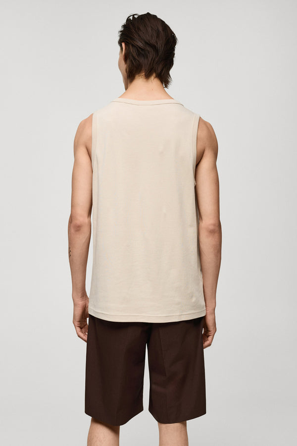 T-shirt (manches courtes) Beige - MANGO