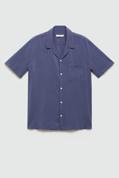Hemd (lange mouwen) Blauw - MANGO