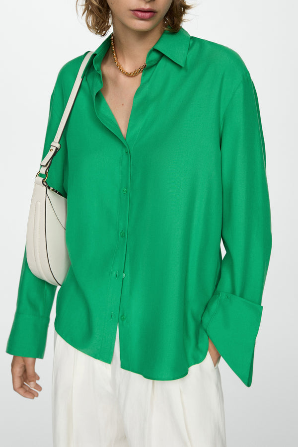 Chemisier (manches longues) Vert - MANGO