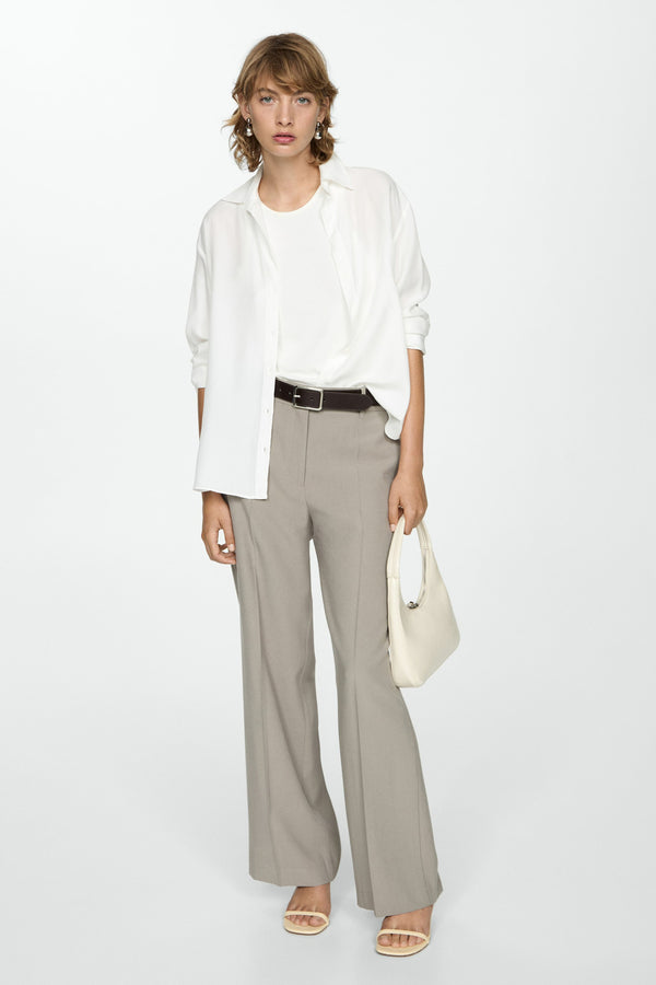 Chemisier (manches longues) Blanc - MANGO