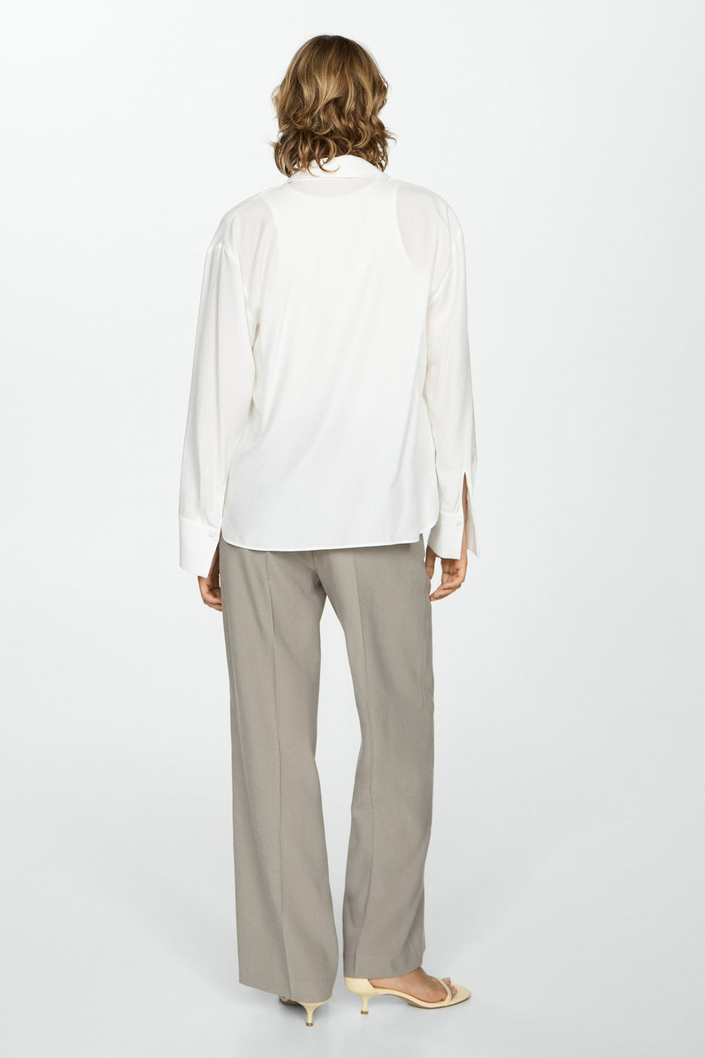 Chemisier (manches longues) Blanc - MANGO