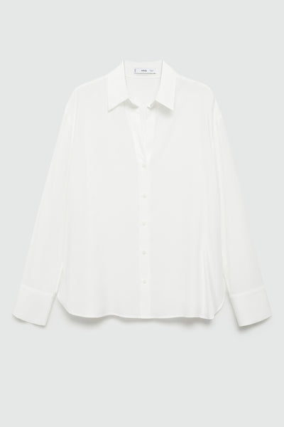 Chemisier (manches longues) Blanc - MANGO