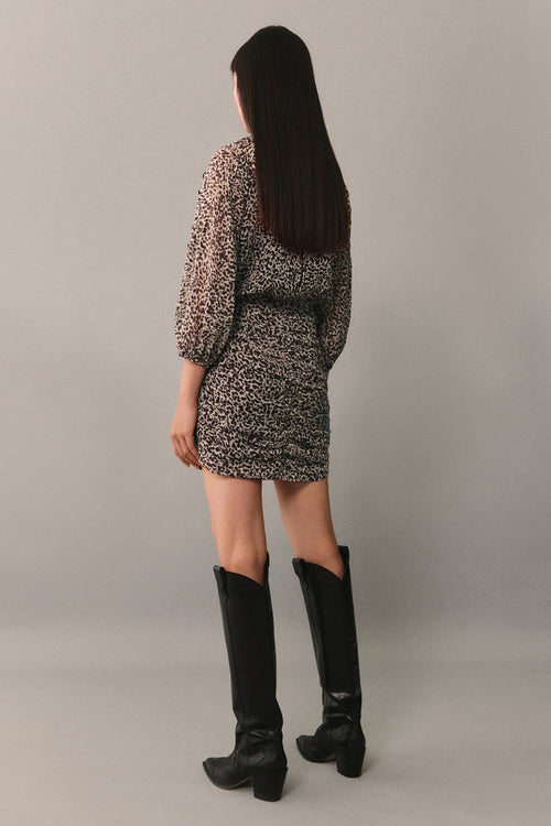 Robe  Brun - MANGO