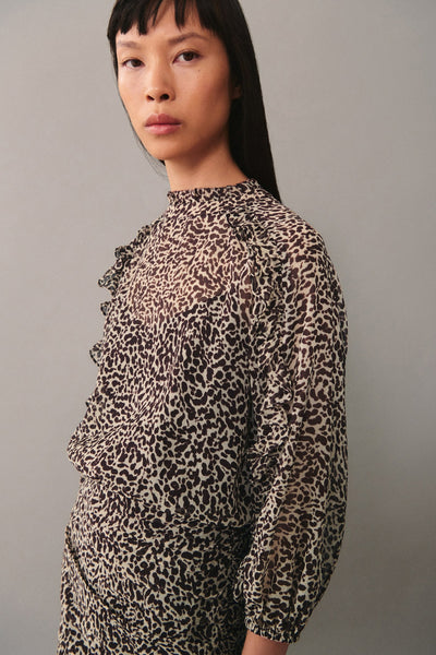 Robe  Brun - MANGO