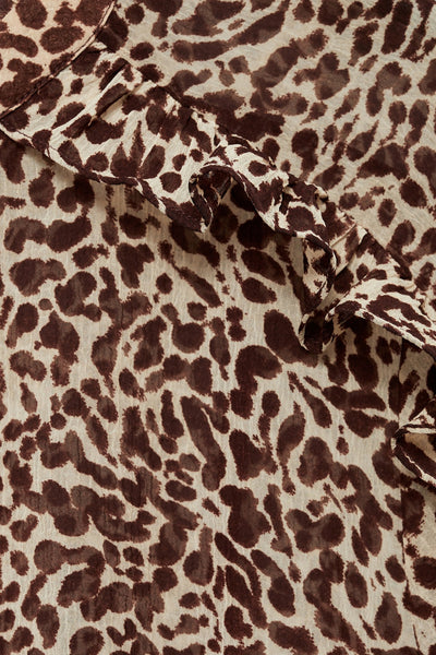 Robe  Brun - MANGO