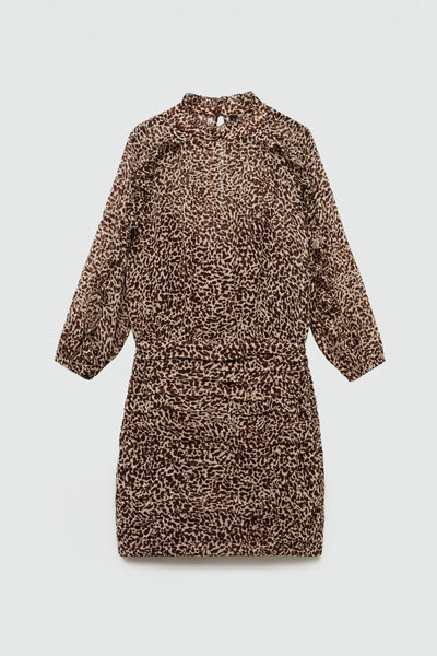 Robe  Brun - MANGO