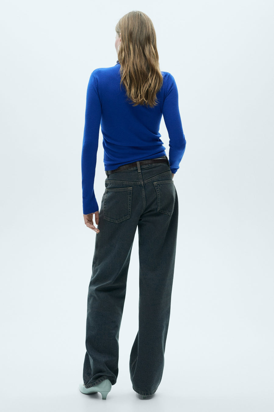 Pull col rond Bleu - MANGO