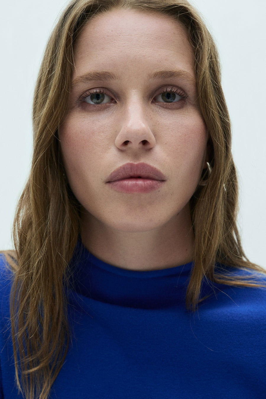 Pull col rond Bleu - MANGO