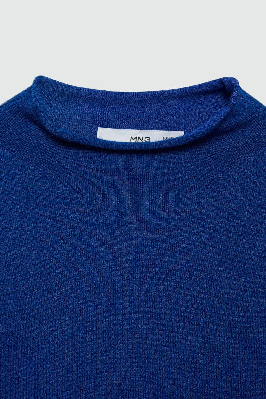 Pull col rond Bleu - MANGO