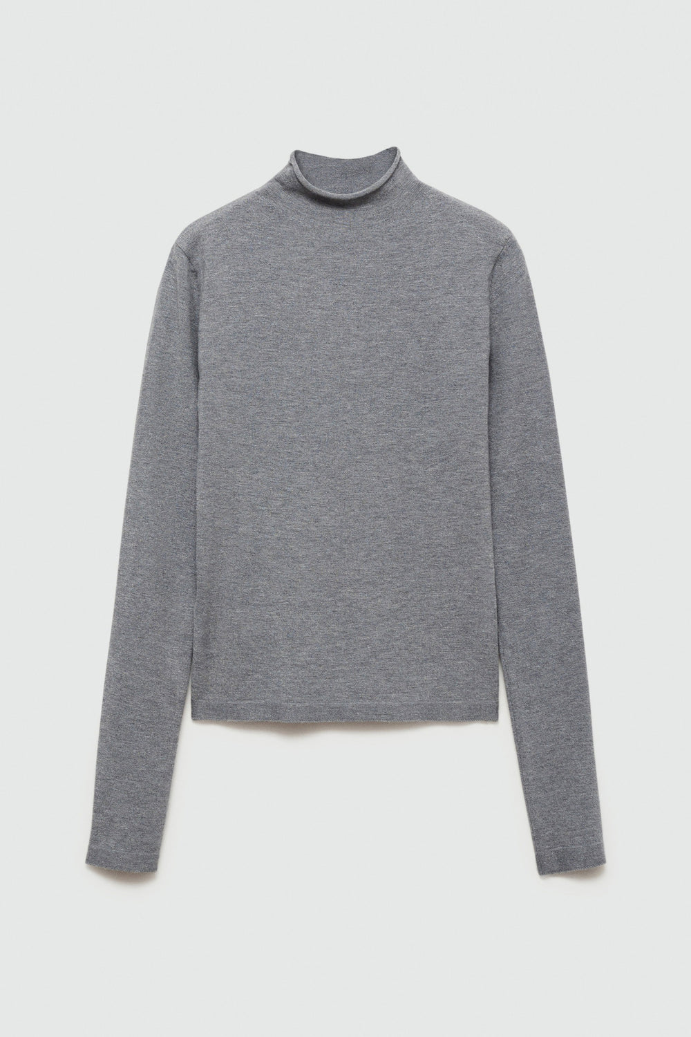Pull col rond Brun - MANGO