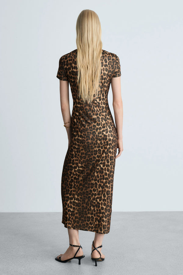 Robe  Brun - MANGO