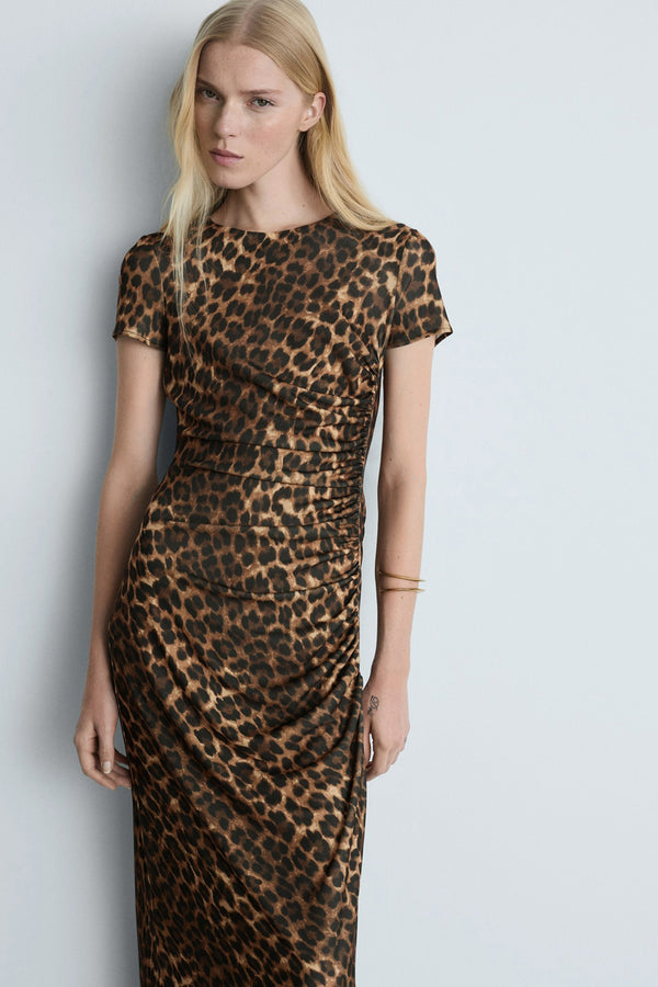 Robe  Brun - MANGO