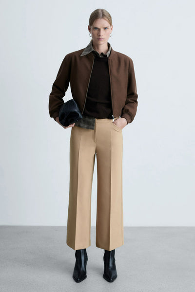 Pantalon Beige - MANGO