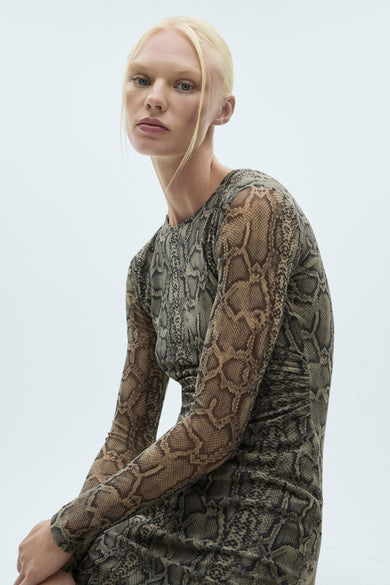 Robe  Gris - MANGO