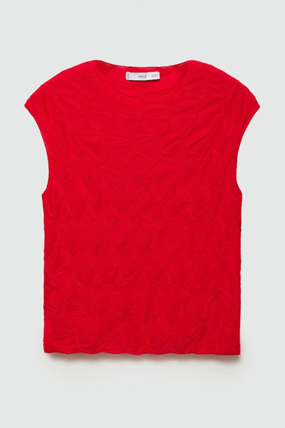 Chemisier (manches courtes) Rouge - MANGO