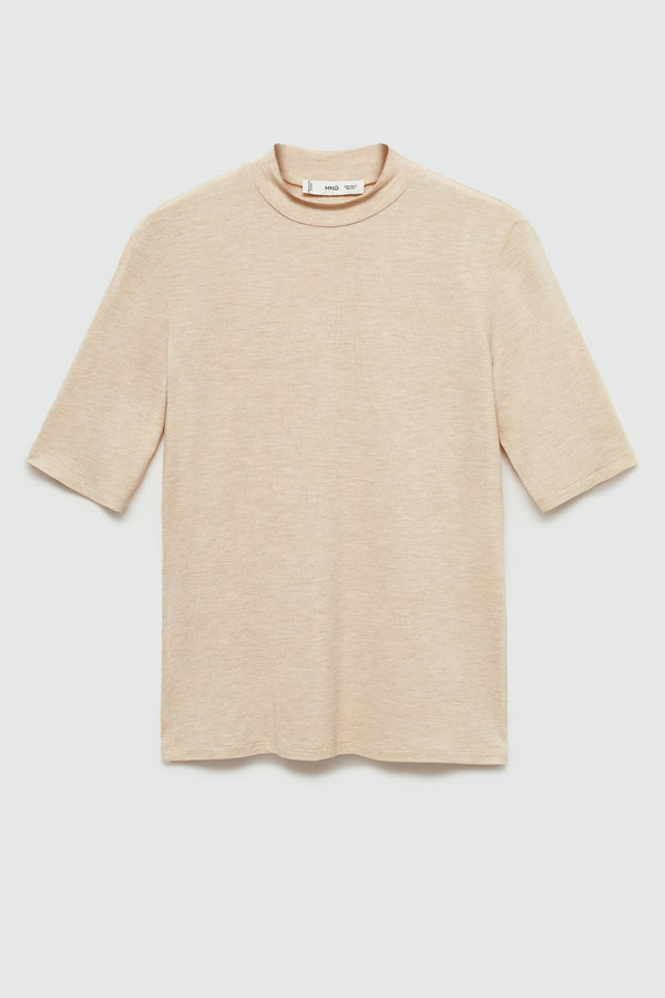 Top (korte mouwen) Beige - MANGO