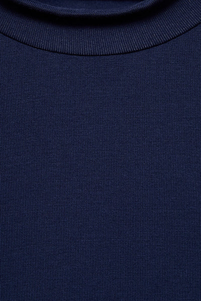Top uni manches courtes Bleu - MANGO