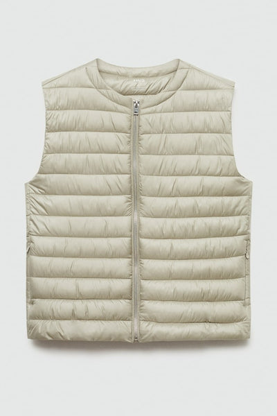 Jas (zonder mouwen) Beige - MANGO