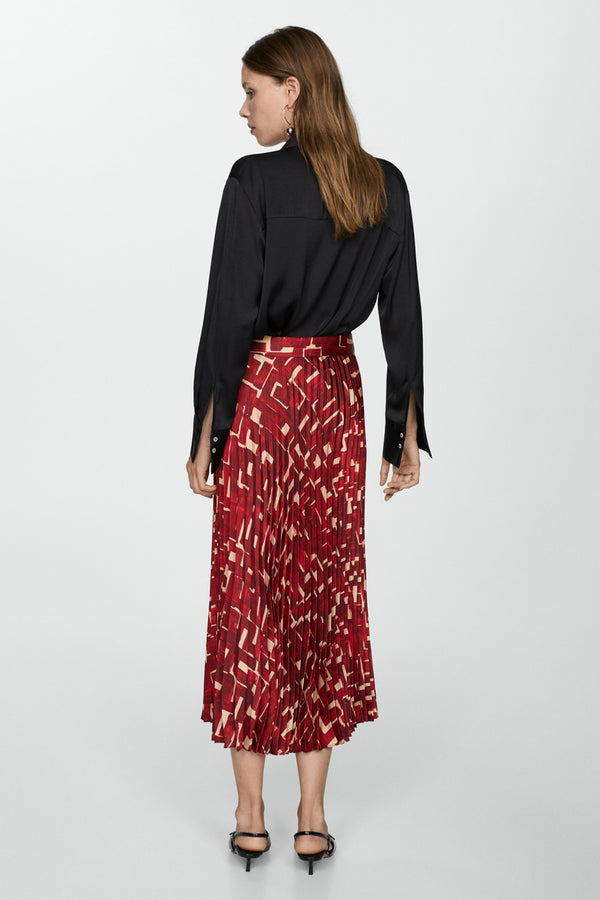 Jupe longue Rouge - MANGO