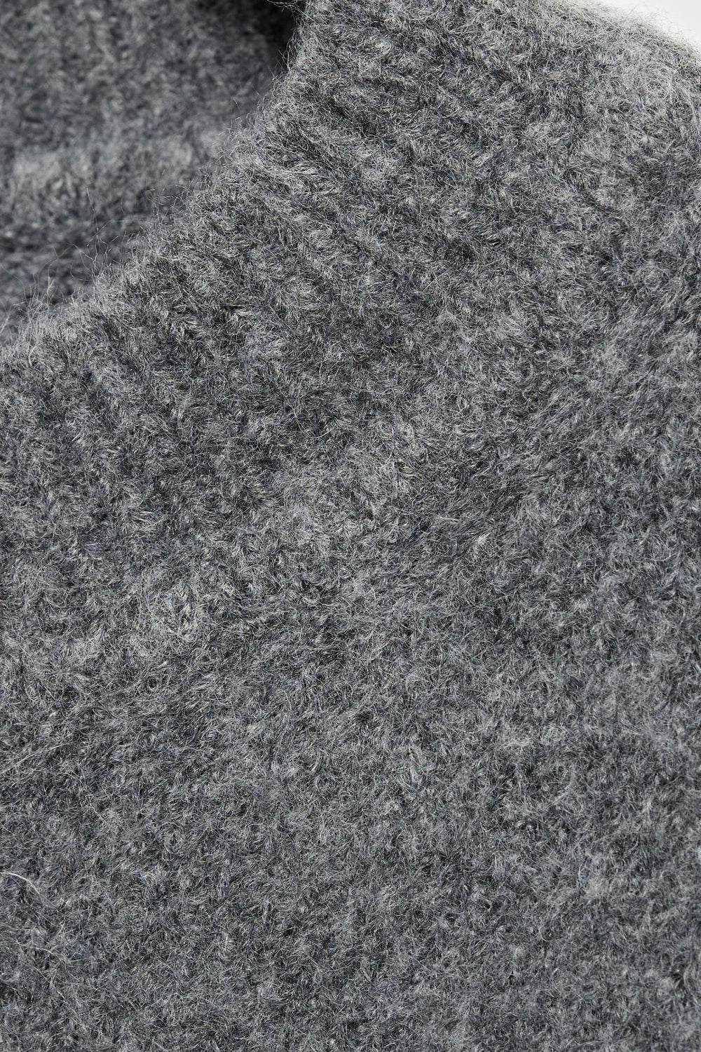 Pull col rond Gris - MANGO