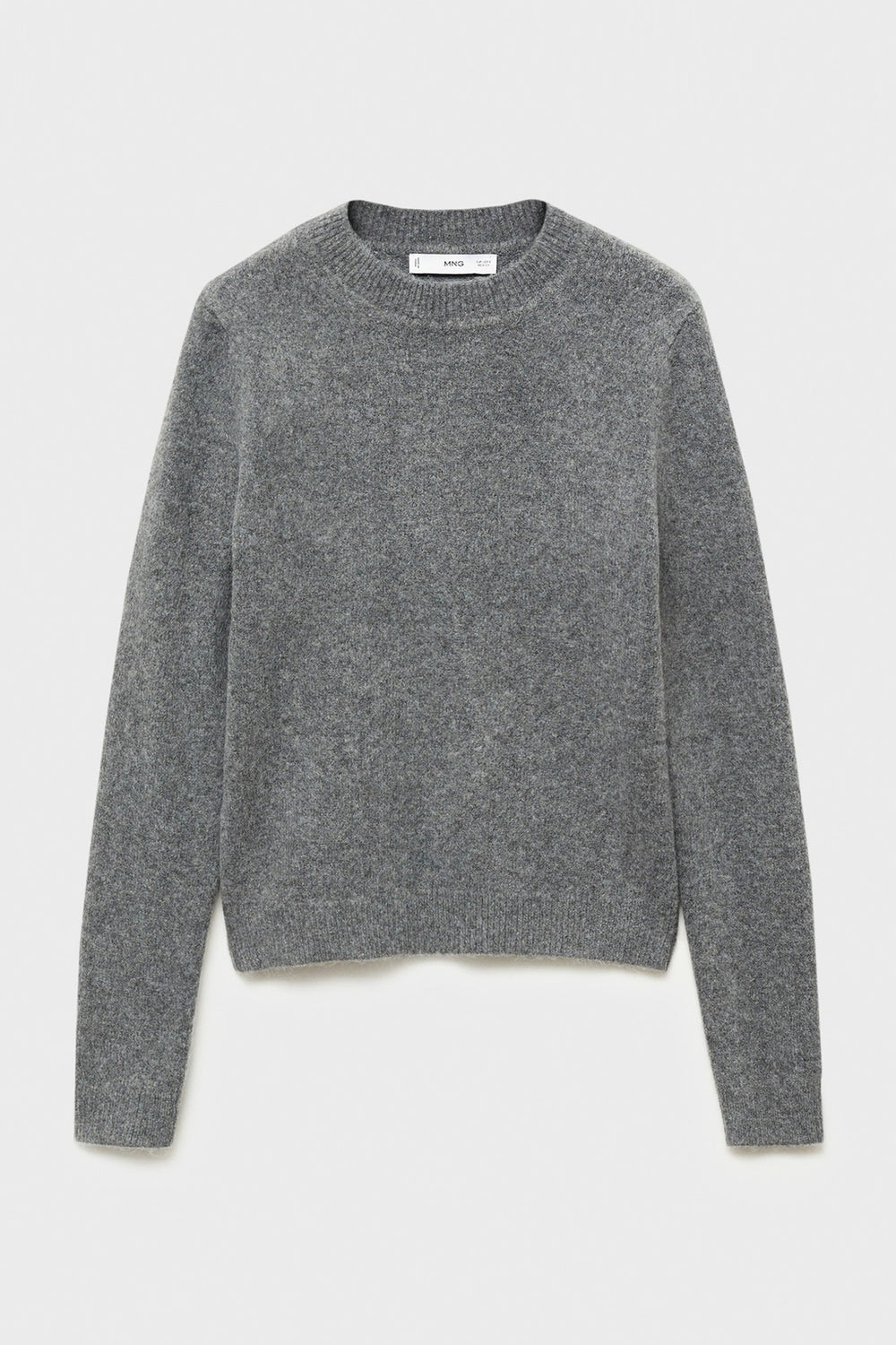 Pull col rond Gris - MANGO