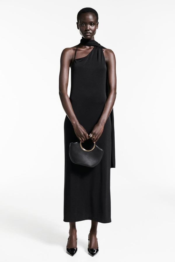 Robe  Noir - MANGO