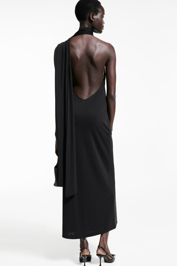 Robe  Noir - MANGO
