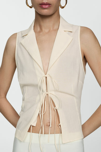 Blouse - beige - MANGO - 7