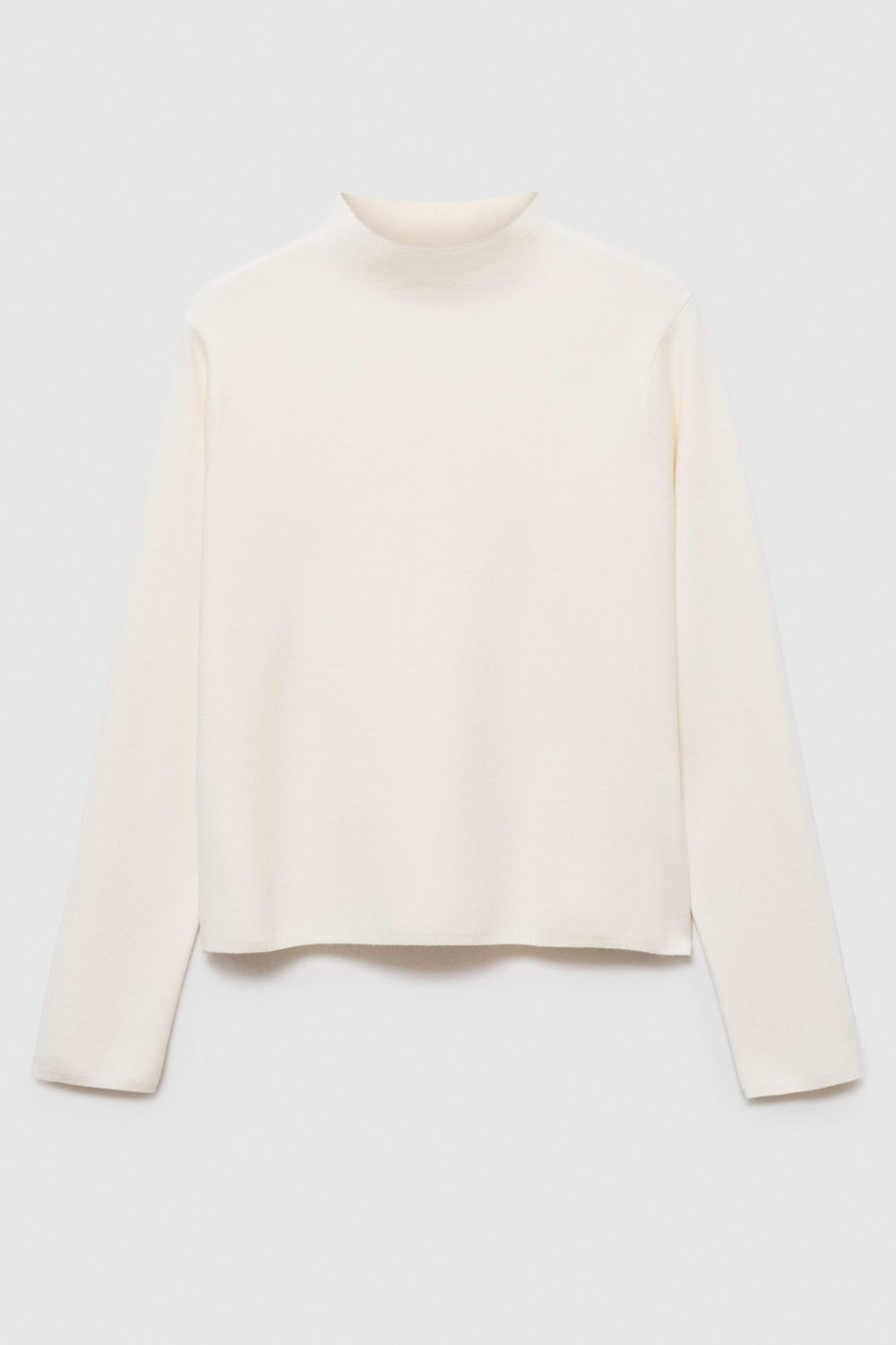Pull col rond Blanc - MANGO